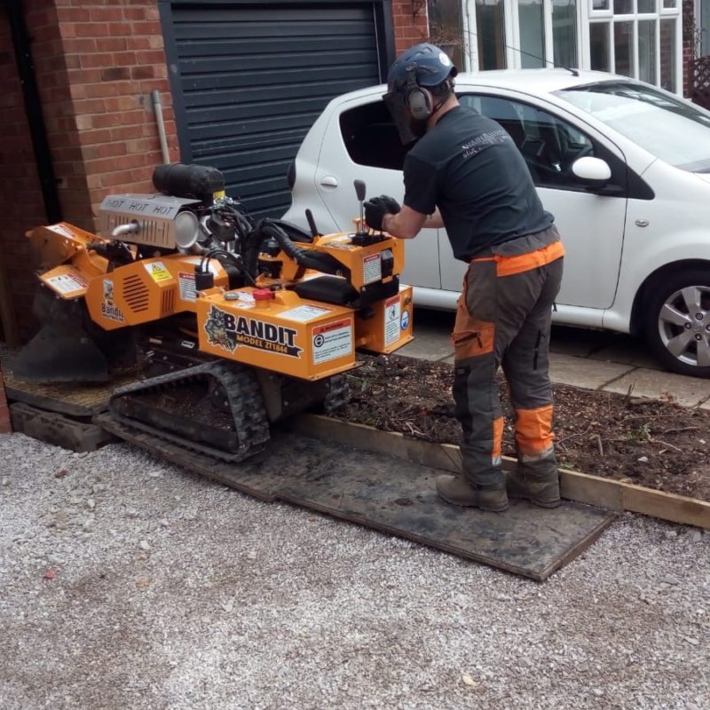 Wainwright Stump Removal | Professional Tree Stump Grinding and Removal Cheshire and the North West | Machine
